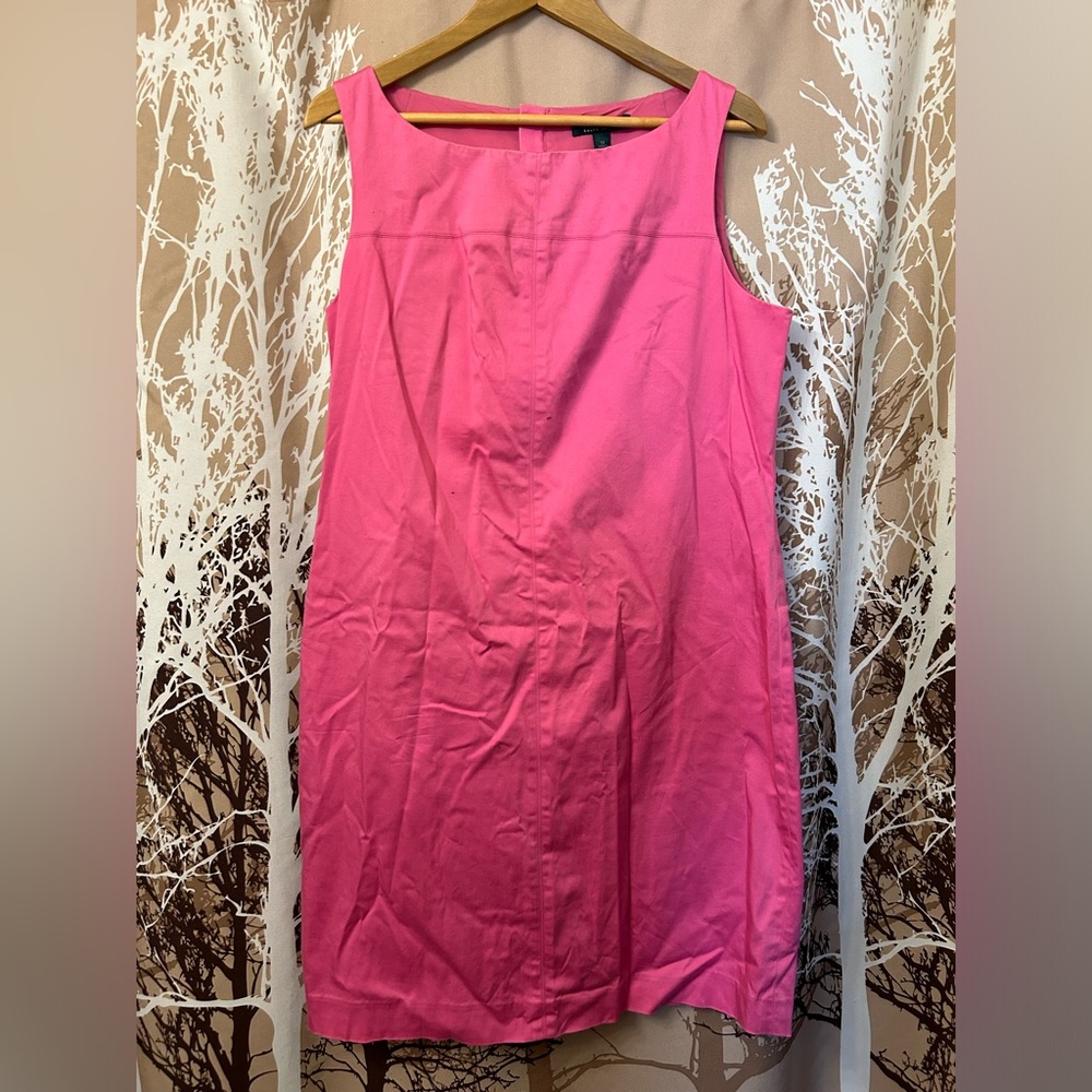 Lauren Ralph Lauren Size 14 Pink Sleeveless Dress